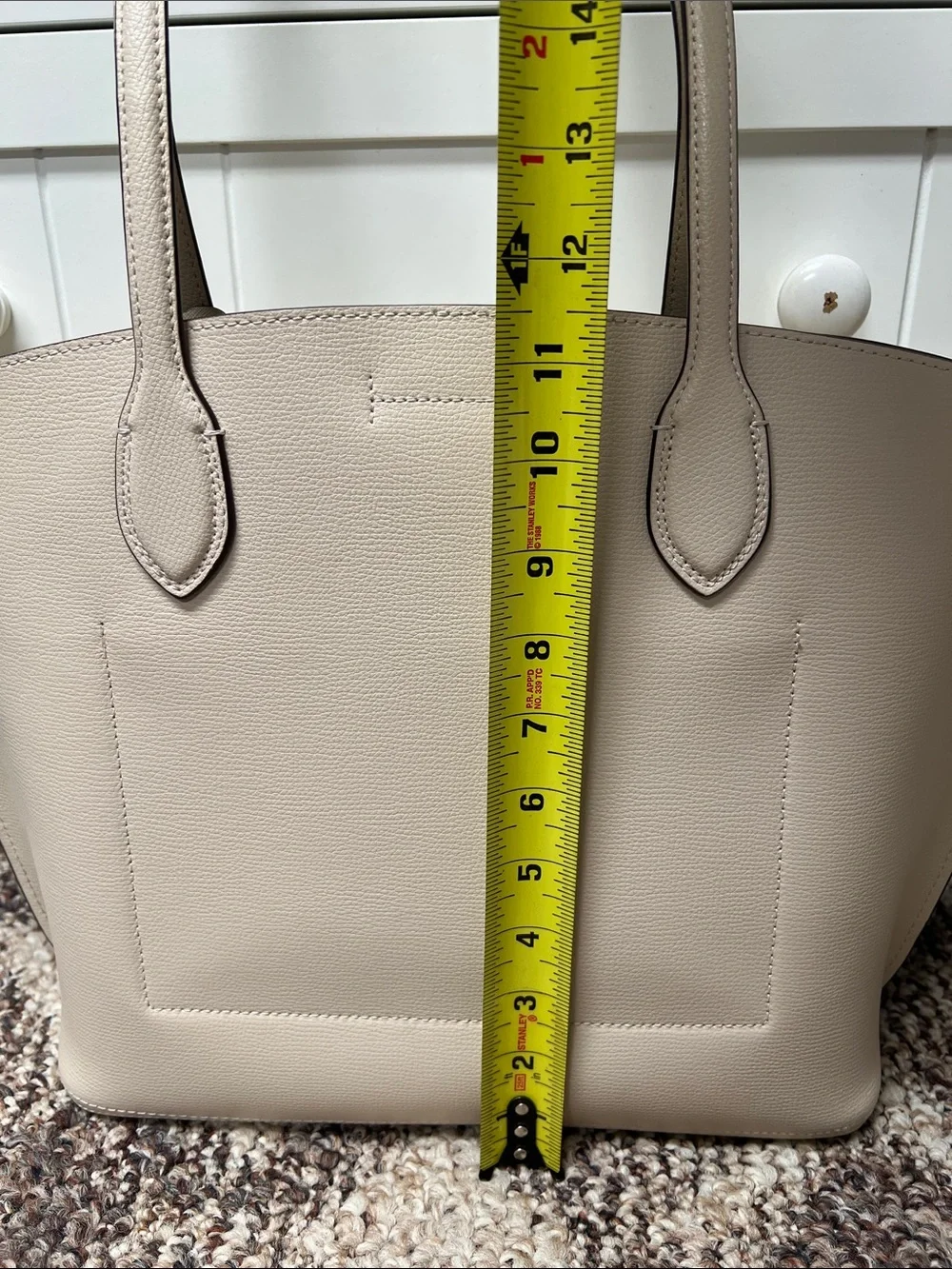 kate spade Cream/Beige Pebbled Leather Tote